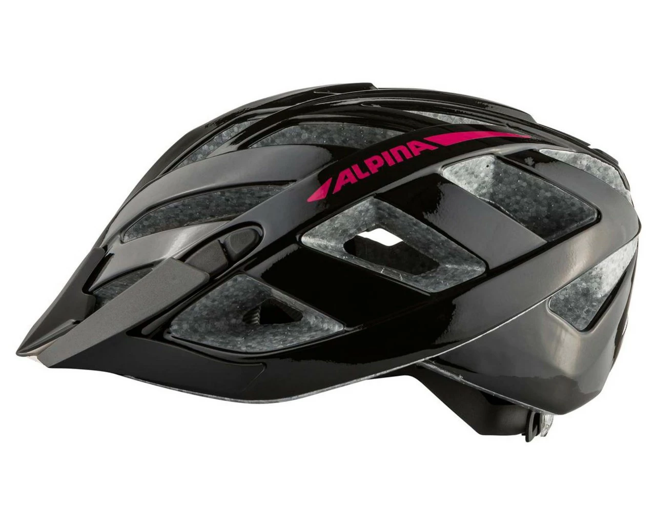 Alpina Panoma 2.0 - Trekking/City Fahrradhelm | Black-pink Gloss 4 Alpina Panoma 2.0 - Trekking/City Fahrradhelm | Black-pink Gloss – Bild 2