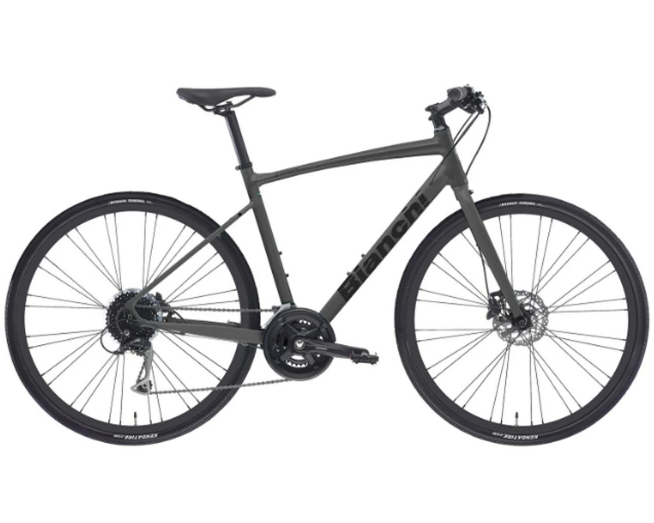 Bianchi C-Sport Alivio 2x9-fach Disc - Fitness Bike 2022 | Rock Sand Matt-black Glossy