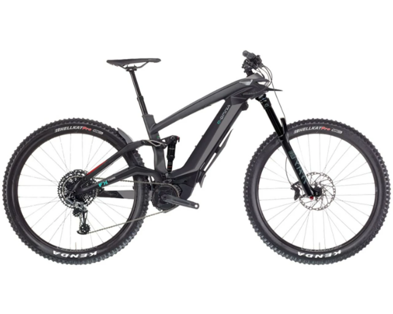 Bianchi E-Omnia FX Type XT 12-Gang Bosch 625 - Elektro MTB Fully 2022 | Black-grey Matt-glossy