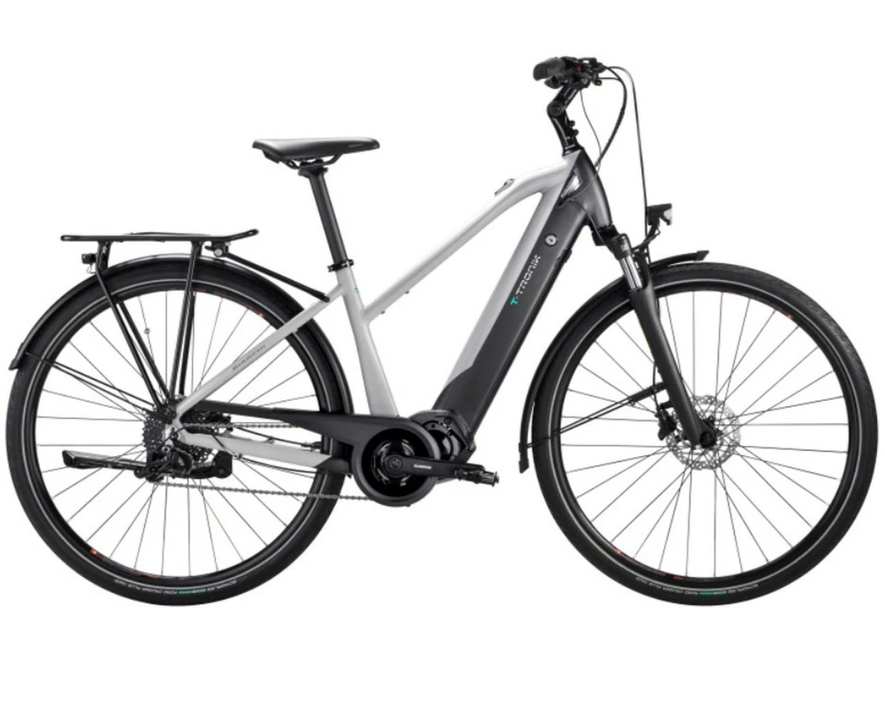 Bianchi T-Tronik T-Type ST Sunrace 9-Gang E6100 - Trapeze Elektro Trekking Bike 2022 | White-grey 3 Bianchi T-Tronik T-Type ST Sunrace 9-Gang E6100 - Trapeze Elektro Trekking Bike 2022 | White-grey