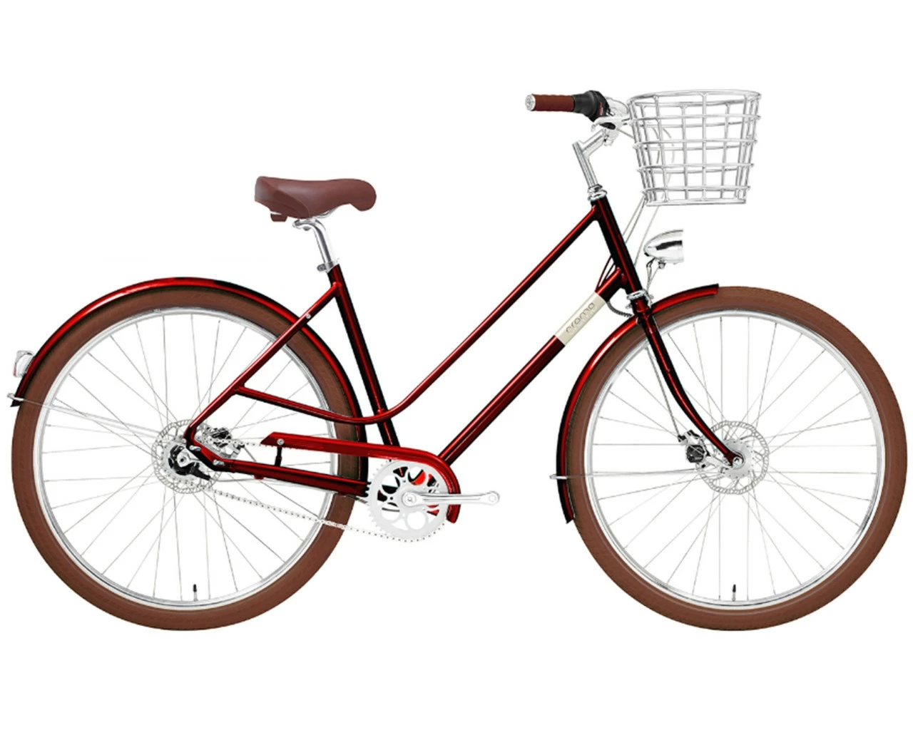 Creme Cycles Eve 7, 7-speed Dynamo City Damenrad | Vampire Red