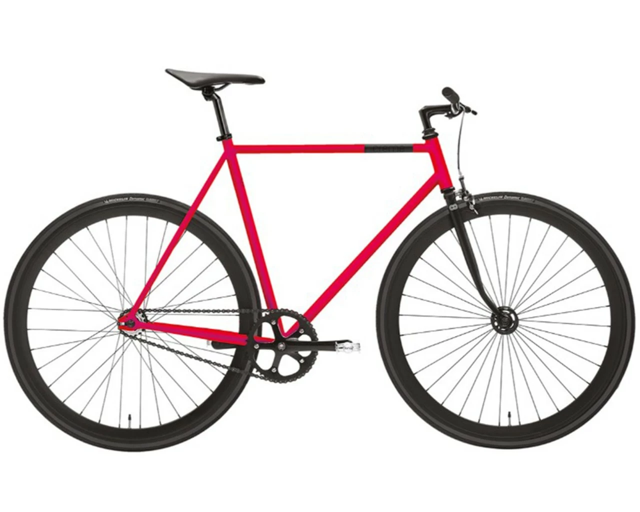 Creme Cycles Vinyl Uno Singlespeed/Fixed Gear - Urban/Fitness Bike | Neon Red