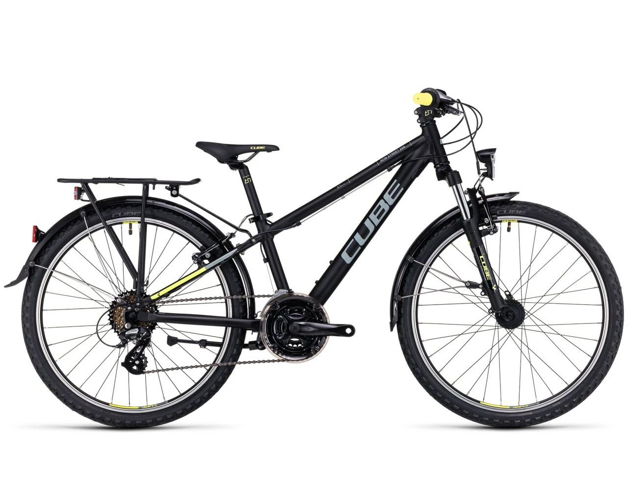 Cube Acid 240 Street - 24" Kinderfahrrad 2023 | Black´n´yellow