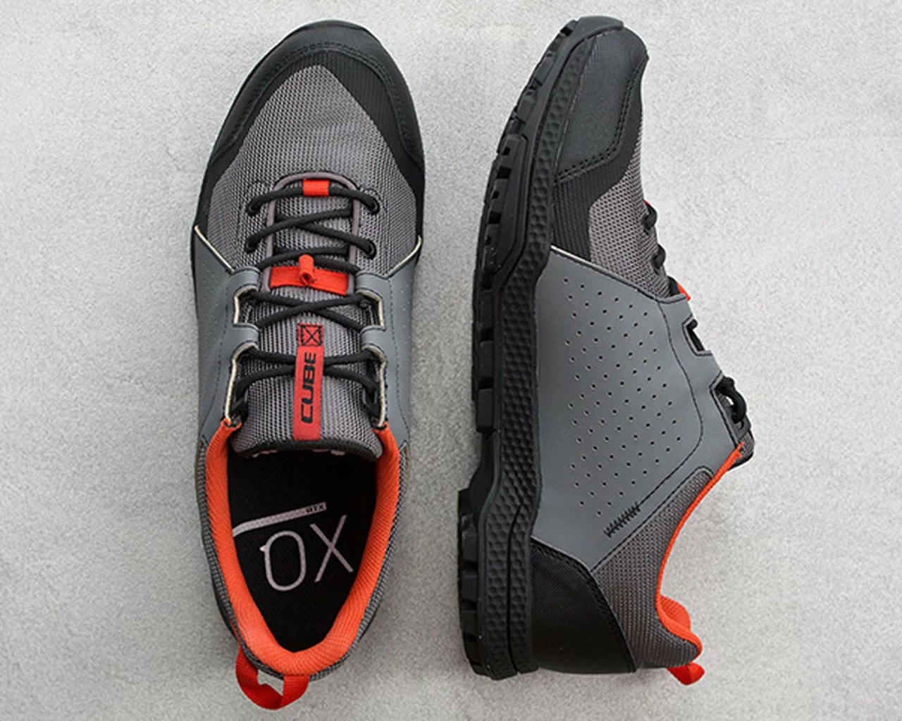 Cube All Terrain ATX OX MTB Schuhe | Grey N Cherry Tomato 6 Cube All Terrain ATX OX MTB Schuhe | Grey N Cherry Tomato – Bild 4