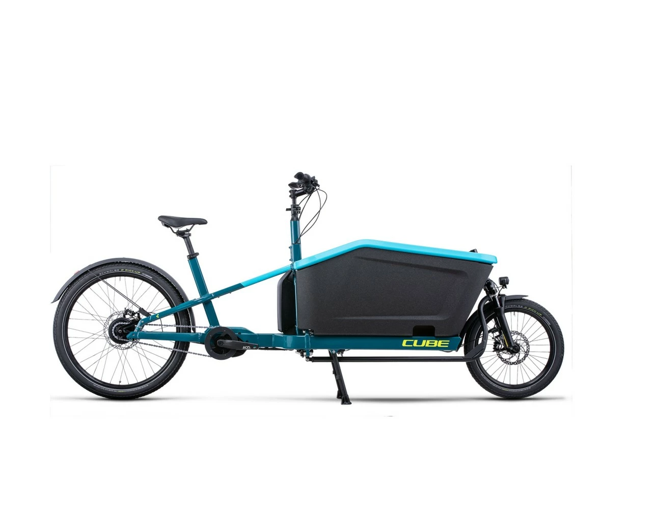 Cube Cargo Hybrid 500 - Elektro Lastenrad 2022 | Blue´n´lime