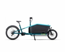 Cube Cargo Sport Dual Hybrid 1000 - Elektro Lastenrad 2022 | Blue´n´lime