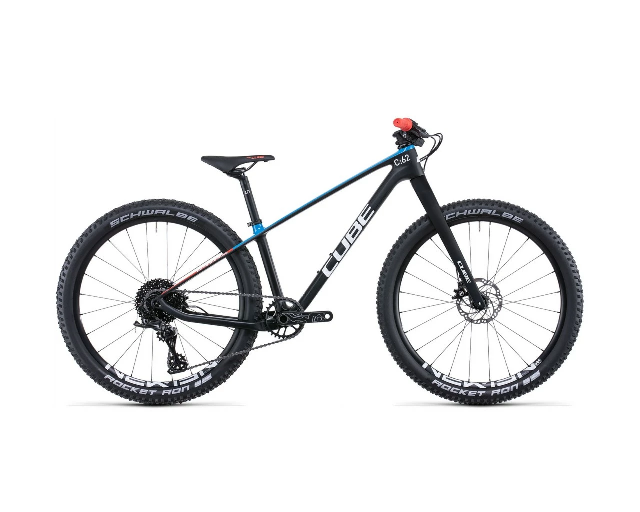 Cube Elite 240 C:62 Pro - Carbon Kinderfahrrad 24 Zoll 2022 | Carbon´n´blue´n´red