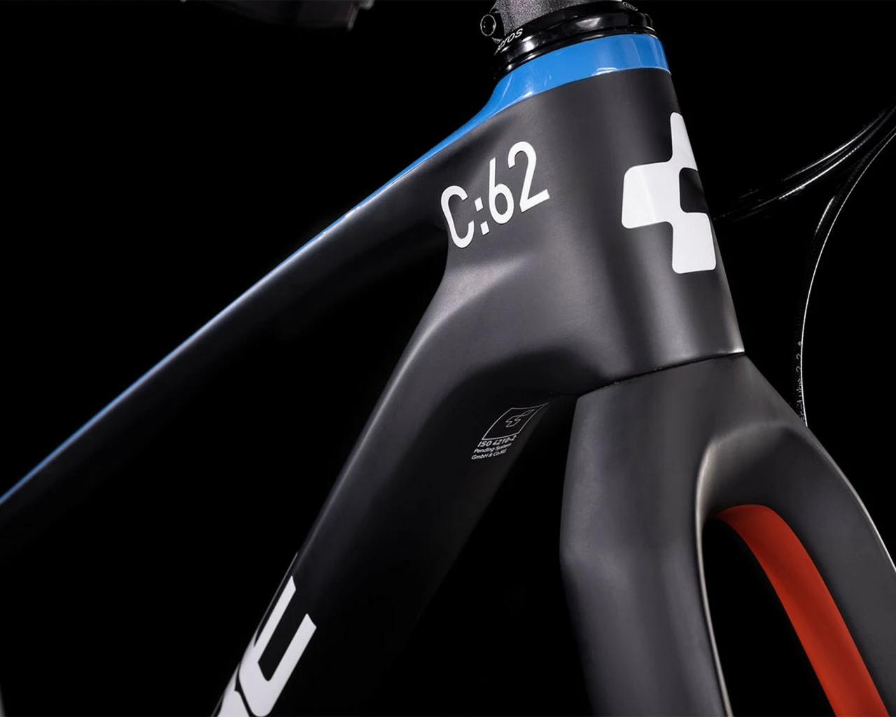 Cube Elite 240 C:62 Pro - Carbon Kinderfahrrad 24 Zoll 2022 | Carbon´n´blue´n´red – Bild 2