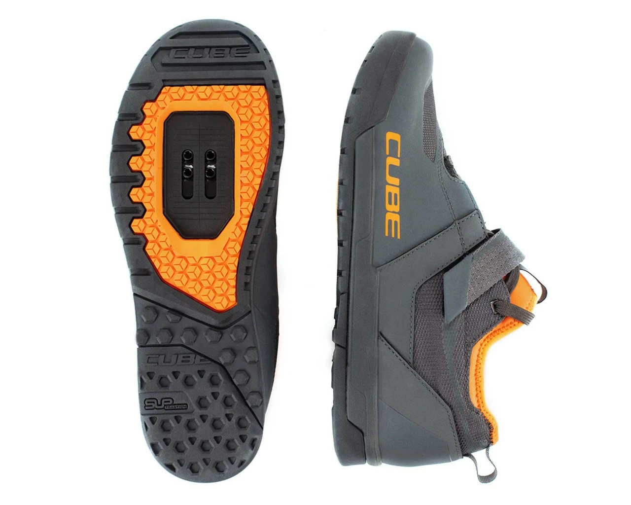 Cube Gravity MTB Schuhe GTY STRIX | Grey N Orange 7 Cube Gravity MTB Schuhe GTY STRIX | Grey N Orange – Bild 5