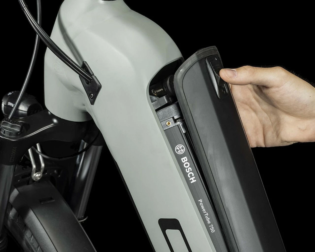 Cube Kathmandu Hybrid ONE 750 - Easy Entry Elektro Trekking Bike 2023 | Swampgrey´n´black – Bild 6