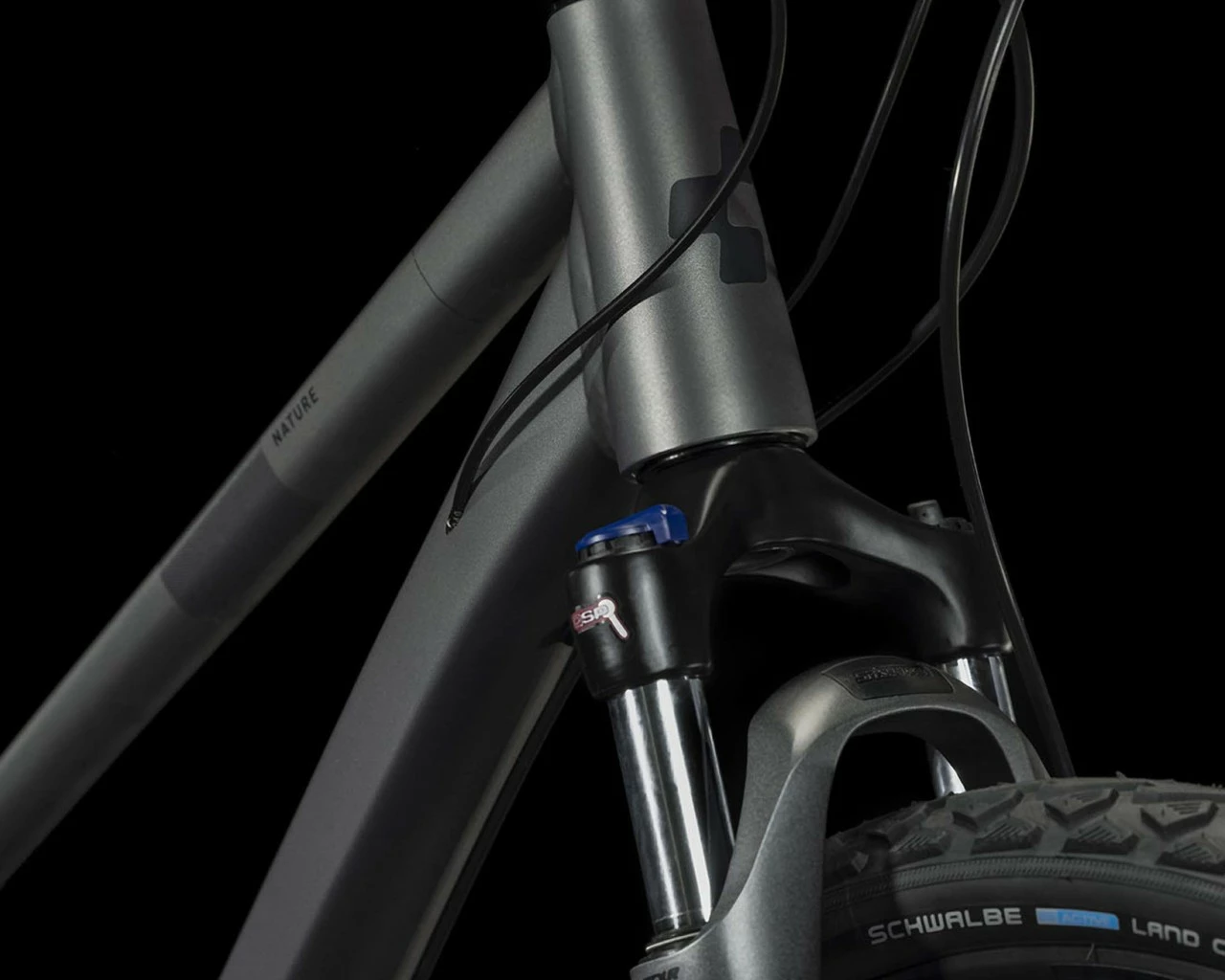 Cube Nature - Trapeze Cross Bike 2023 | Graphite´n´black – Bild 3