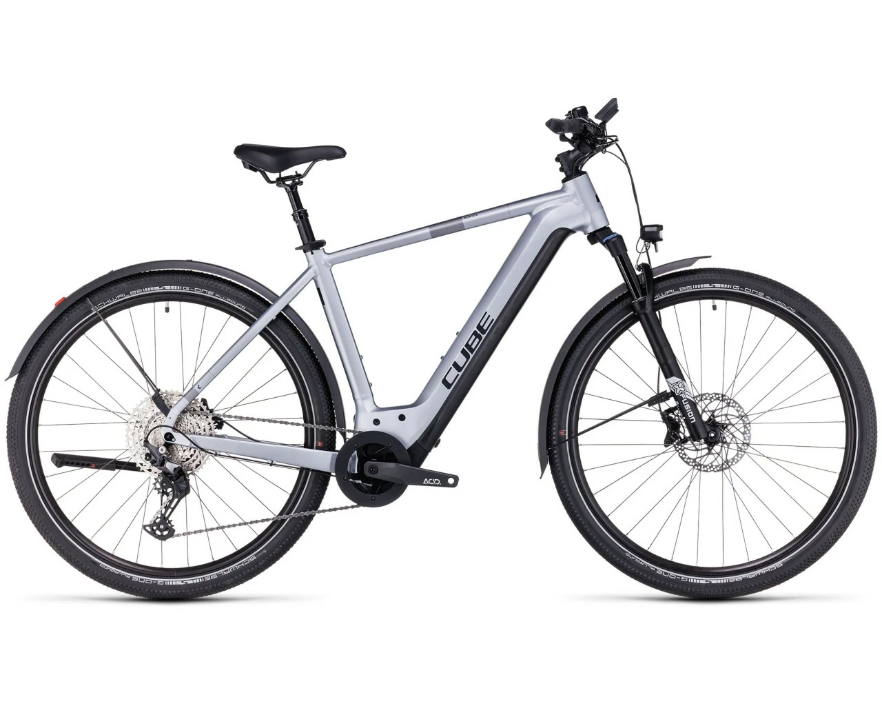 Cube Nuride Hybrid EXC 750 Allroad - Elektro MTB Hardtail 2023 | Polarsilver´n´black