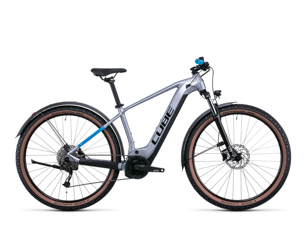 Cube Reaction Hybrid Performance 625 Allroad - 29" Elektro MTB Hardtail 2022 | Polarsilver´n´blue