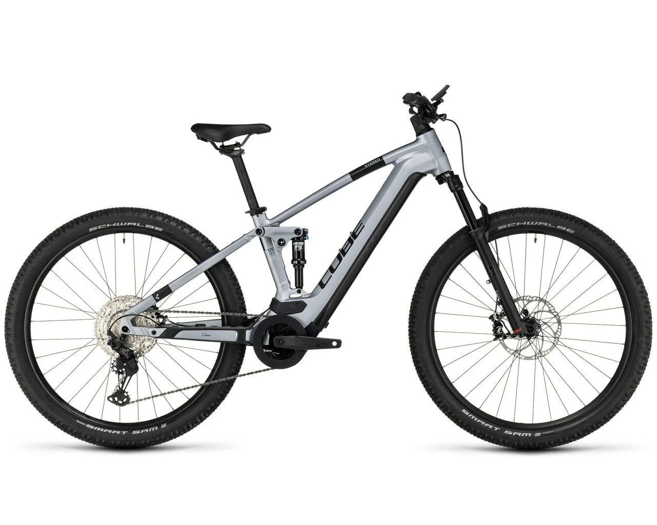 Cube Stereo Hybrid 120 Race 750 - 29'' Elektro MTB Fully 2023 | Polarsilver´n´black