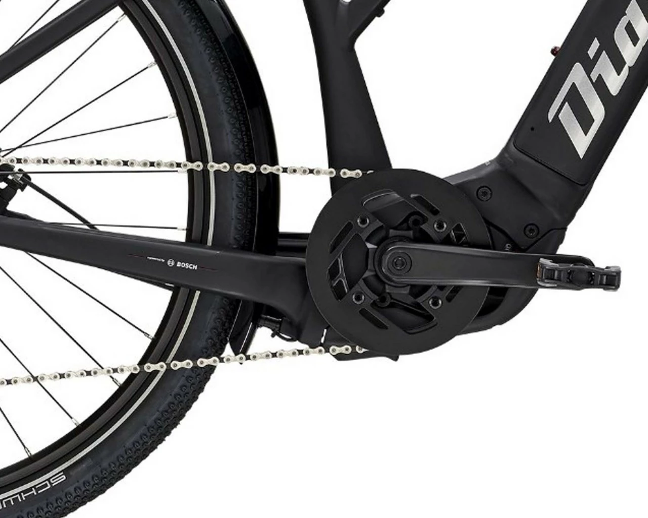 Diamant Zouma Deluxe+ - Trapeze Elektro City Bike 2022 | Tiefschwarz – Bild 4