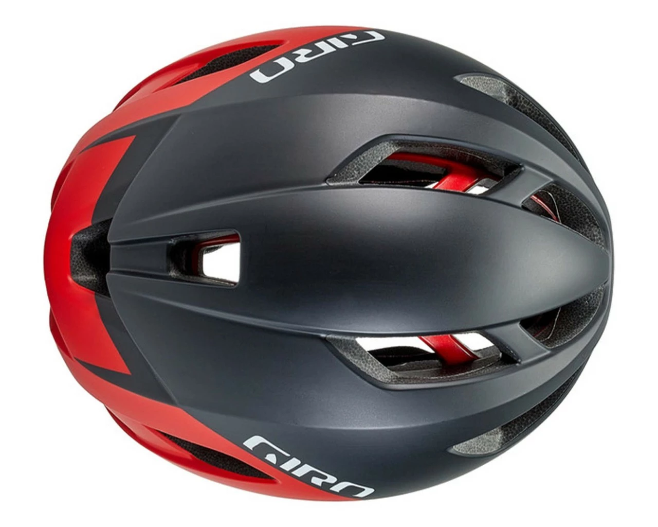 Giro Eclipse Spherical Fahrradhelm MIPS | Matte Black-white-red – Bild 4
