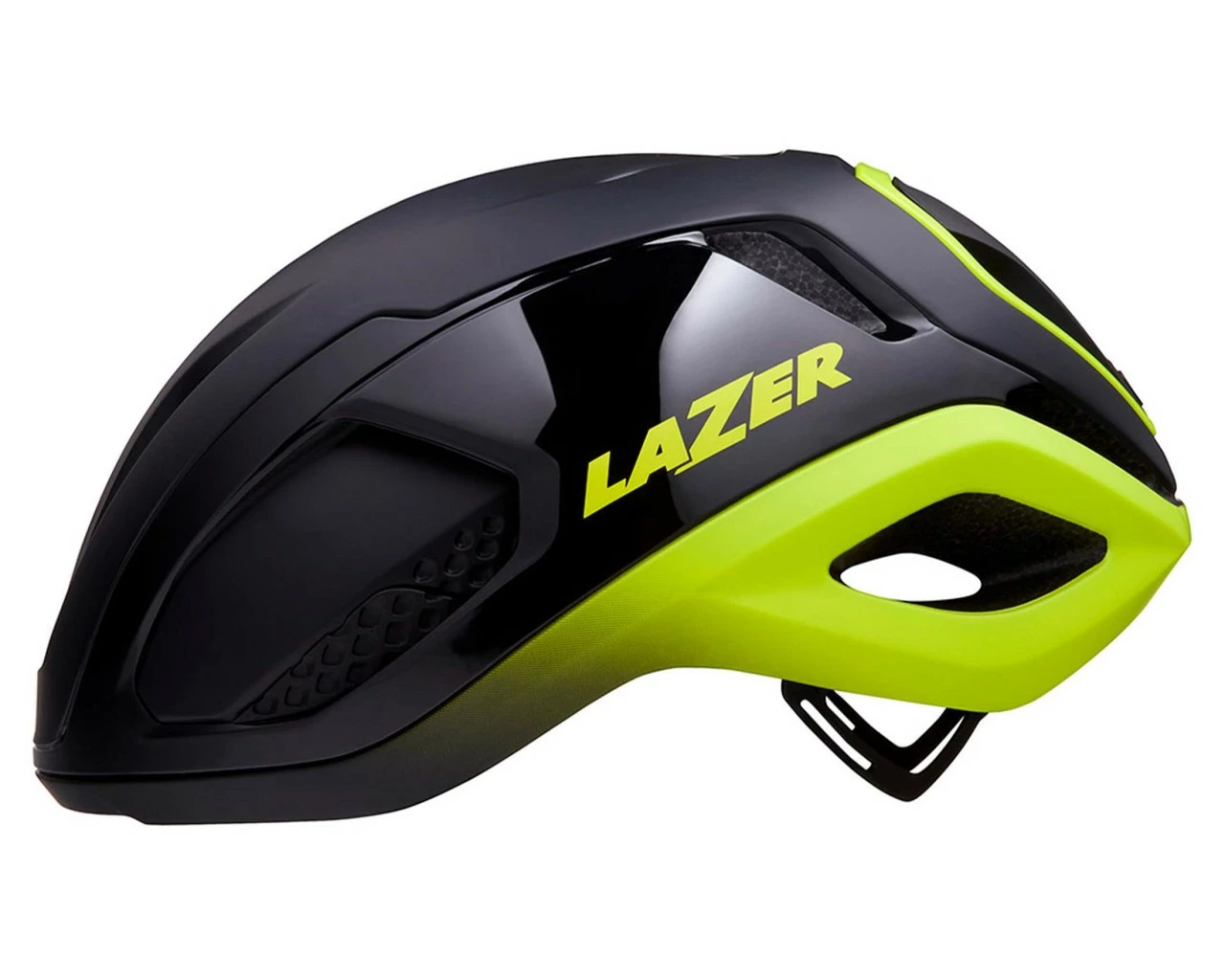 Lazer Vento KinetiCore Rennrad/Gravel Helm | Black Flash Yellow