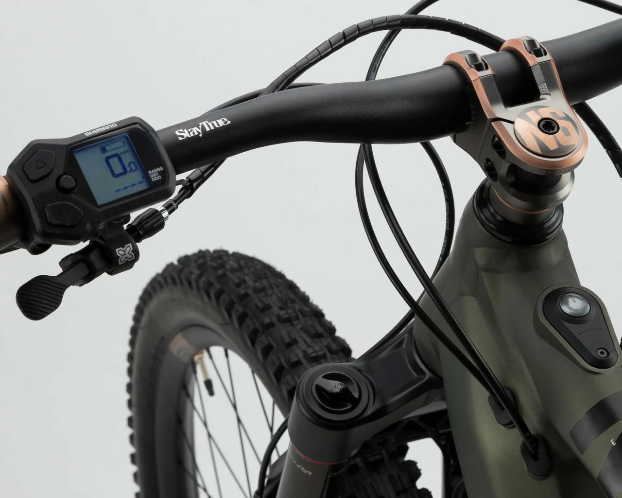 Ns-bikes NS Bikes E-Fine 1 170 Shimano EP8/630Wh - Elektro MTB-Fully 2022 | Black-green – Bild 6