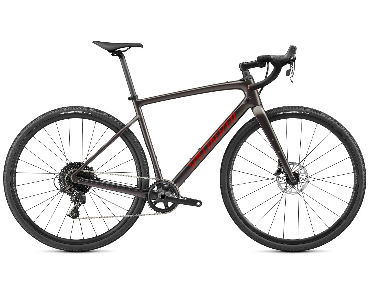 Specialized Diverge Base Carbon - Gravel Bike | Gloss Smoke-redwood-chrome-clean