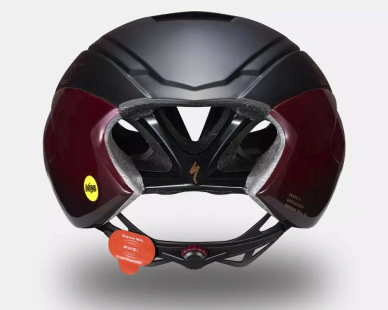 Specialized S-Works Evade Rennrad Helm MIPS (ANGi-kompatibel) | Gloss Maroon-matte Black – Bild 4