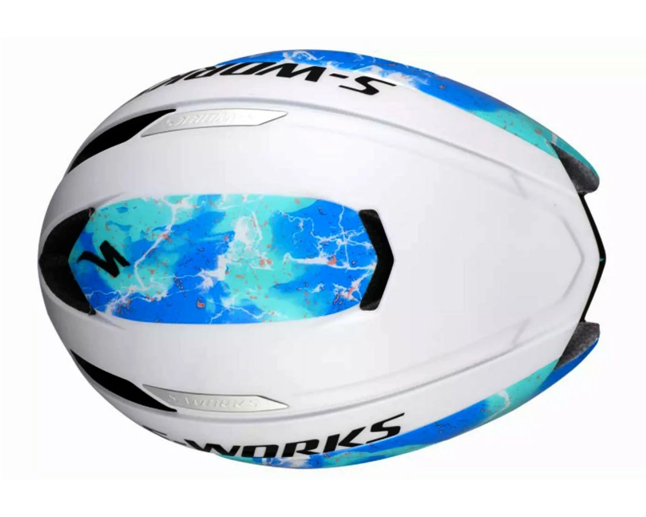 Specialized S-Works Evade Rennrad Helm MIPS (ANGi-kompatibel) | Matte Dove Grey-gloss Cobalt Blue-la – Bild 6