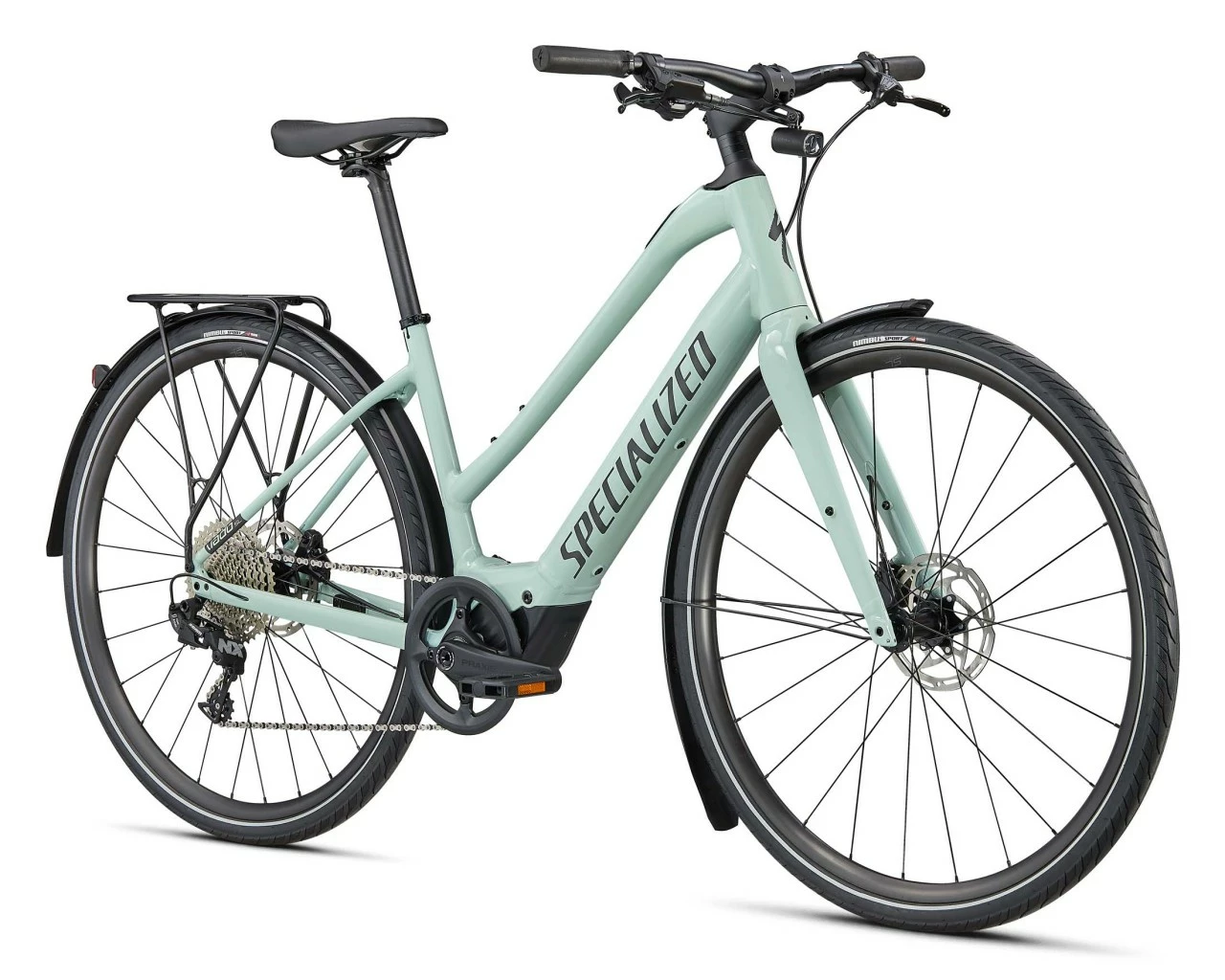 Specialized Vado SL 4.0 Step-Through EQ - Elektro Trapez Trekking Bike 2022 | White Sage-black Refle – Bild 2